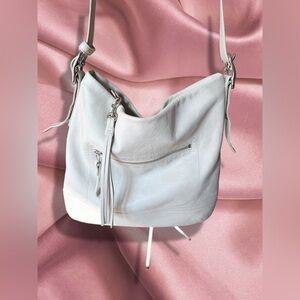 Vintage Coach Cream Leather Legacy Hobo Bag